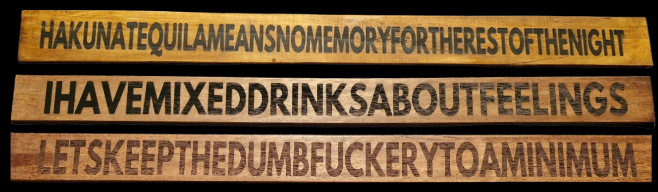 Long Garage/Man Cave Signs – Wolf Designs