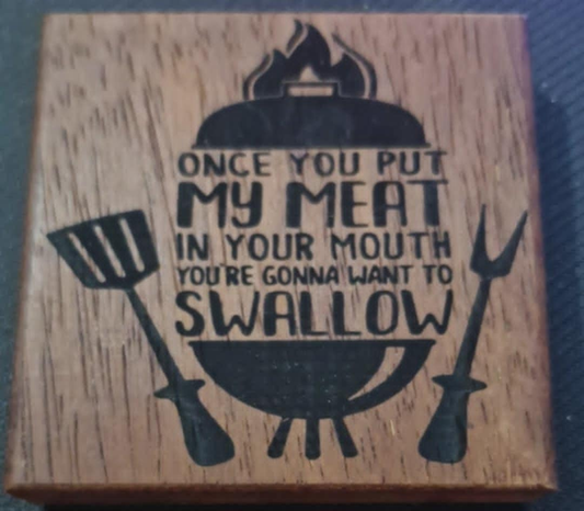 Large Engraving - My meat
