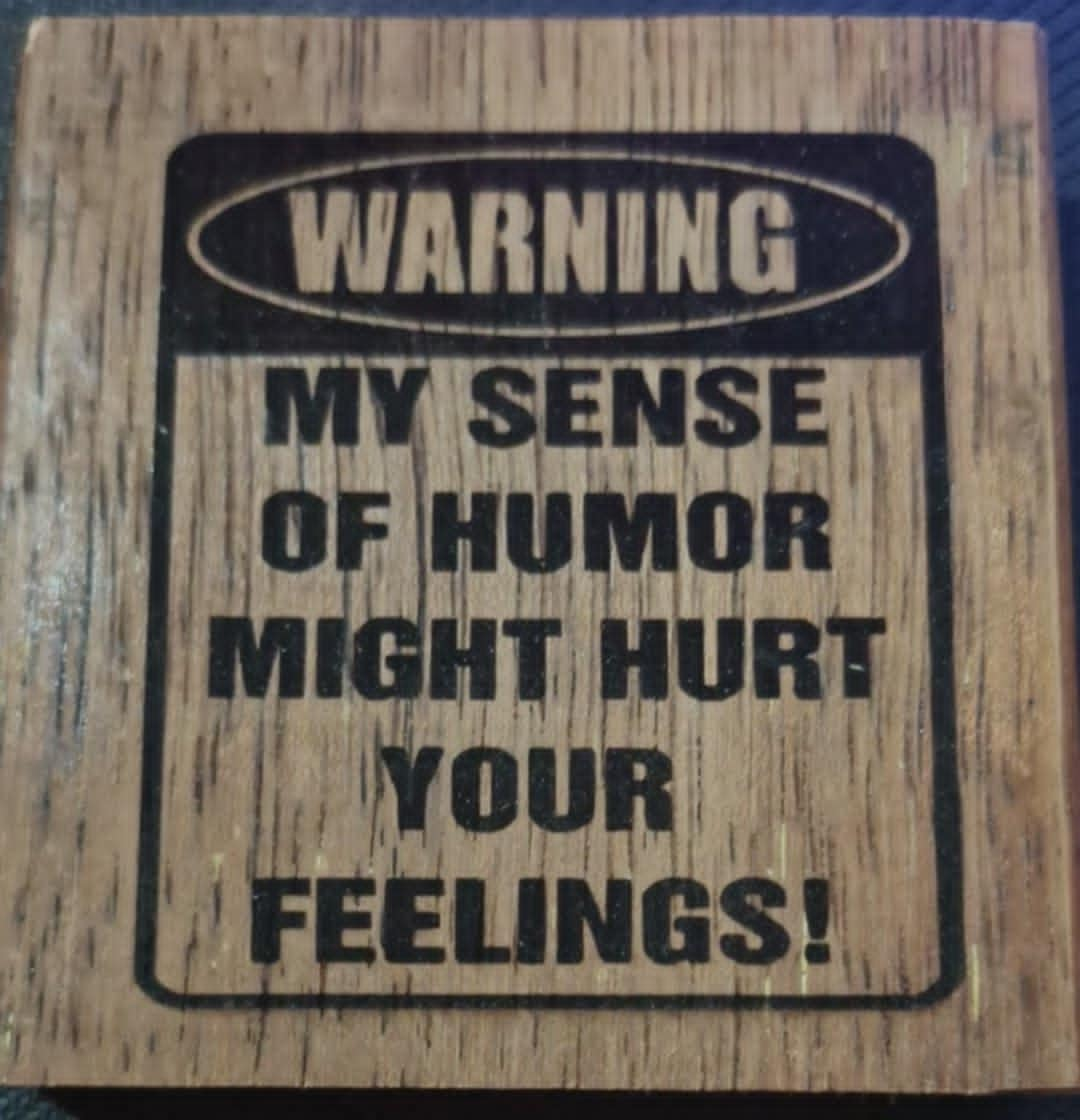 Small Engraving - Warning
