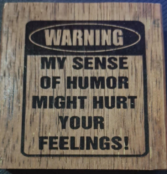 Small Engraving - Warning