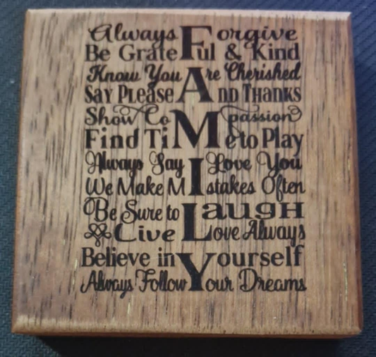 Small Engraving - FAMILY