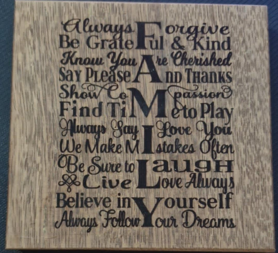 Large Engraving - FAMILY