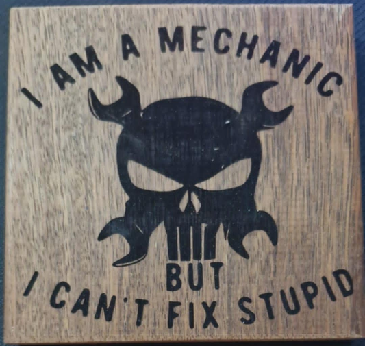 Large Engraving - I am a Mechanic