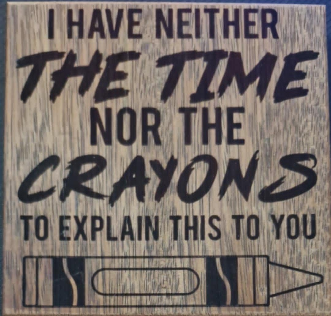 Large Engraving - Crayons