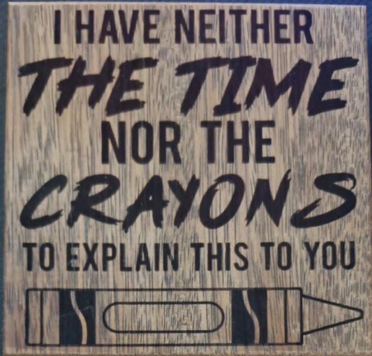 Large Engraving - Crayons