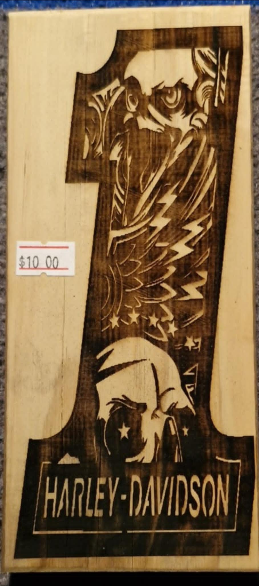 Laser Engraved H-D 1