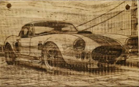 Laser Engraved Shelby Cobra hanging