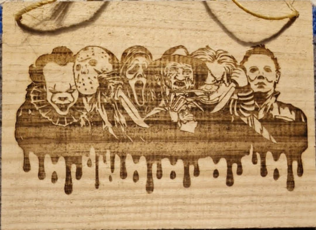 Laser Engraved Horror Villains (Large)