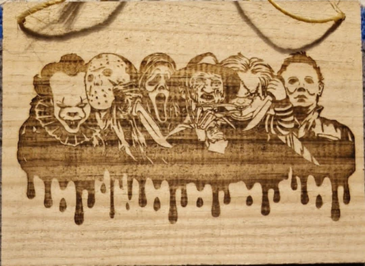 Laser Engraved Horror Villains (Large)