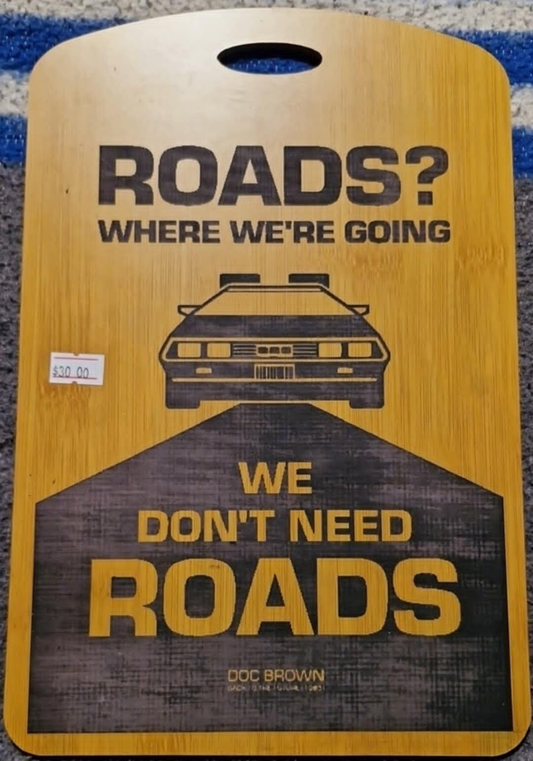 Laser Engraved - Back to the future wall hanging