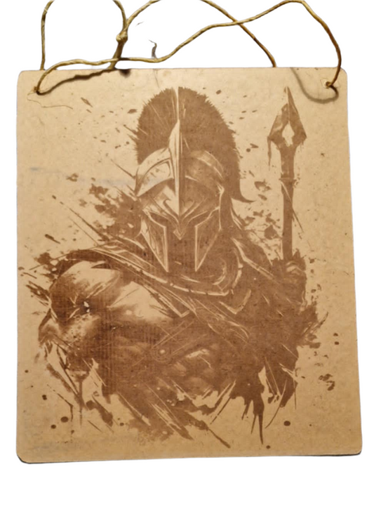 Spartan Warrior Laser Engraved Board