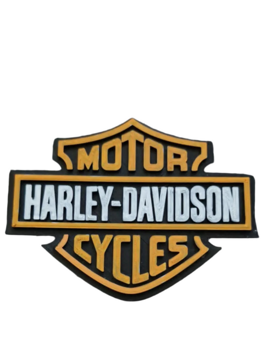 Harley Davidson plaque 3D printed