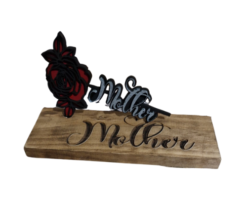 Mother rose layered Laser Engraved / Laser Cut