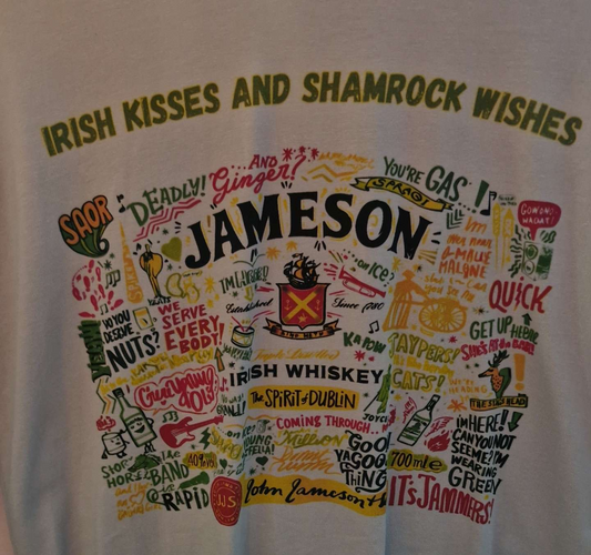 Irish Kisses & Shamrock Wishes (Clothing Image)
